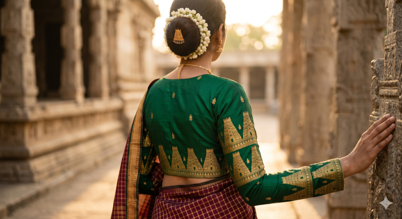 Festive occasion outfit stitched by Pavani Ladies Tailor