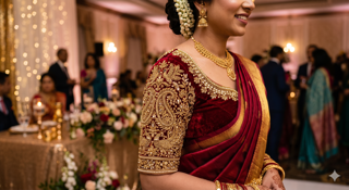 Bridal outfit stitched by Pavani Ladies Tailor